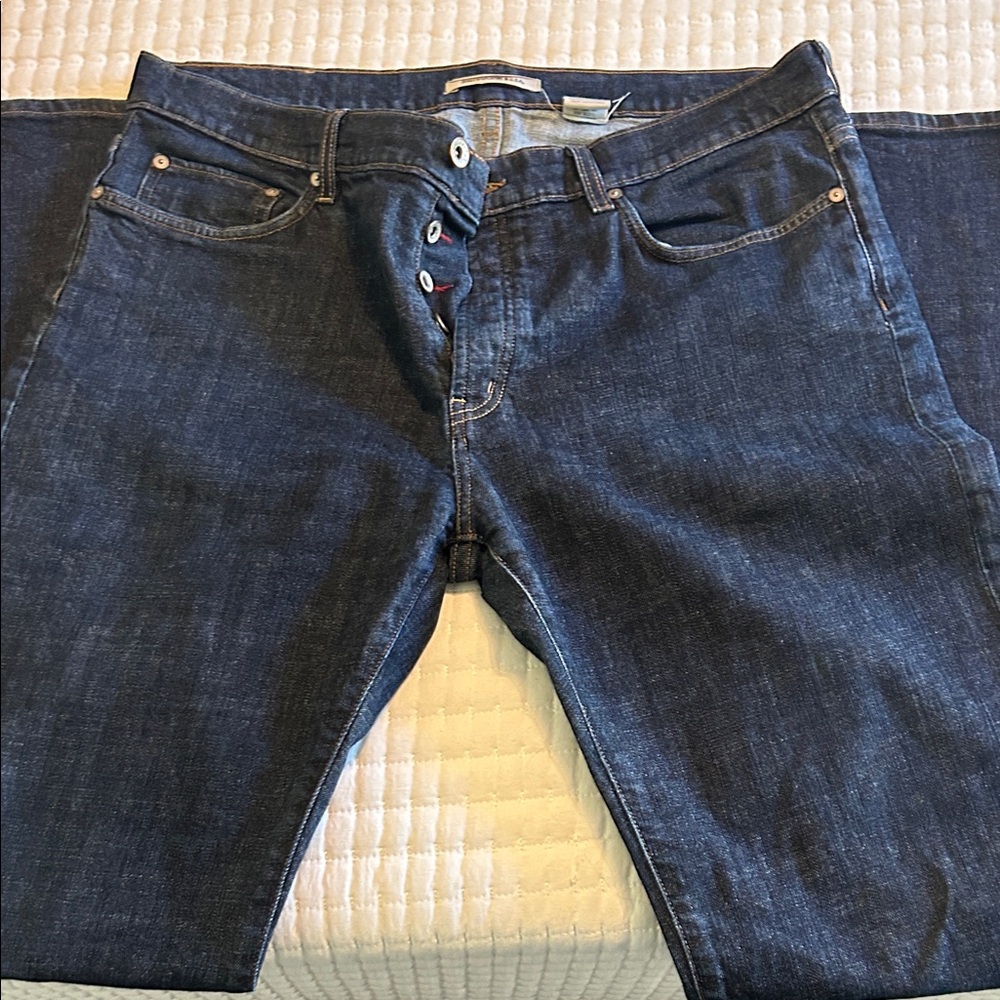 John Varvatos Dark Indigo Relaxed Jeans